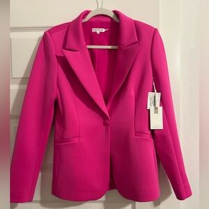 Good American Pink Scuba Blazer